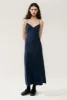 DECO ROULEAU DRESS MIDNIGHT sold by Silk Laundry