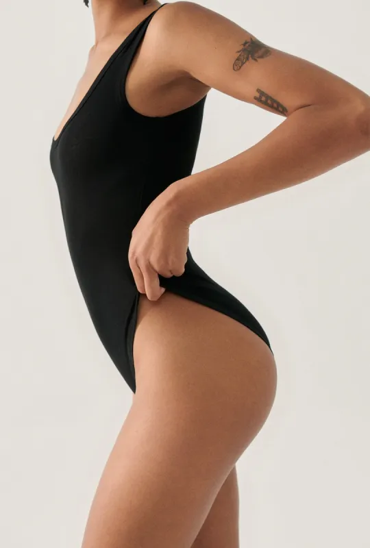 Bodysuit Tank Black sold by Silk Laundry