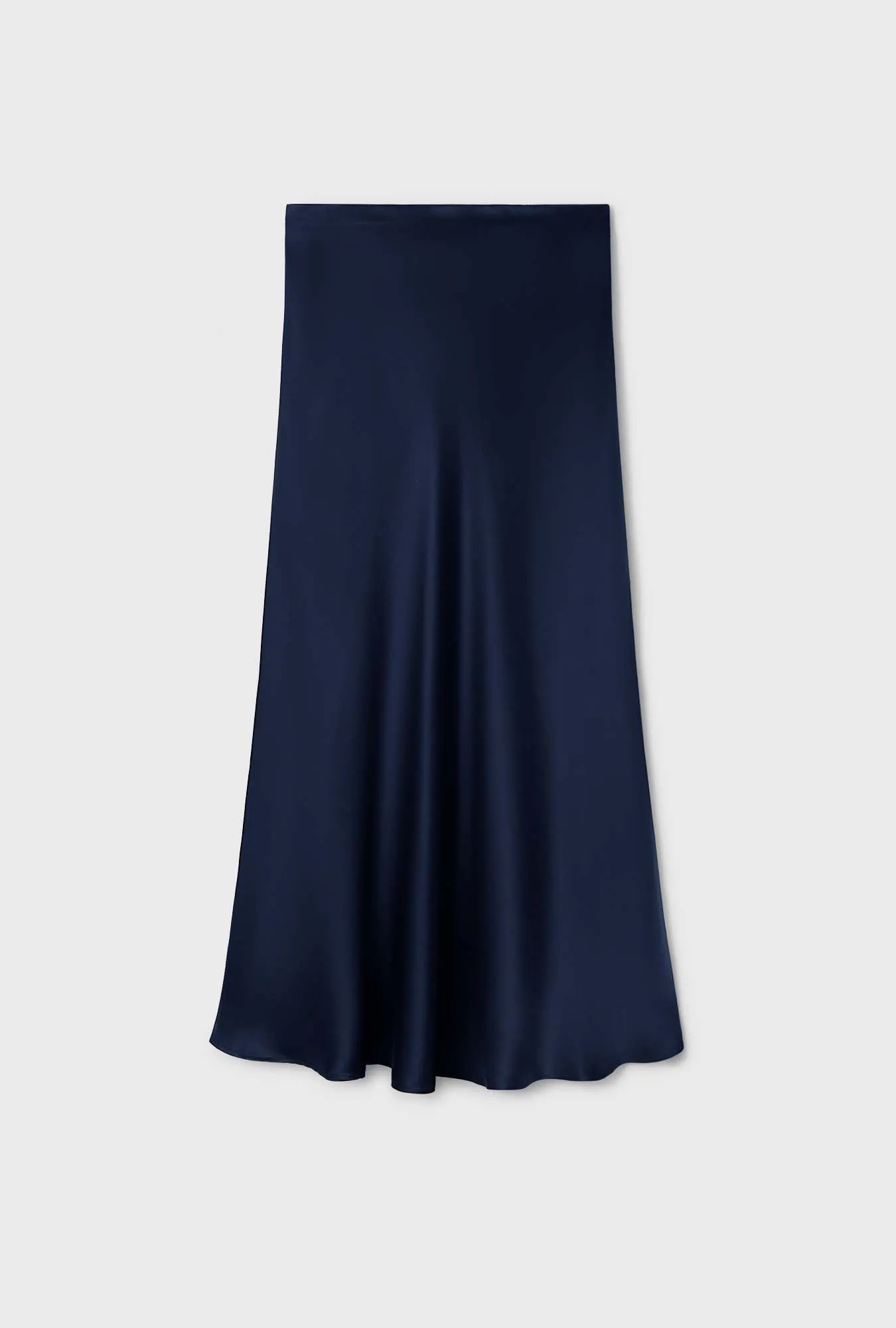 LONG BIAS CUT SKIRT MIDNIGHT sold by Silk Laundry product image thumbnail 2