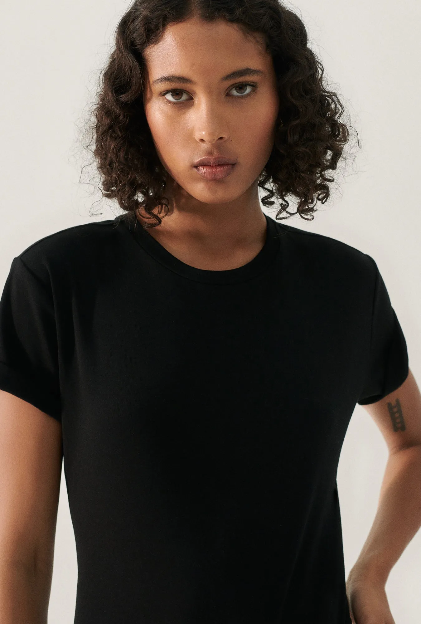 Bodysuit Tee Black sold by Silk Laundry product image thumbnail 4