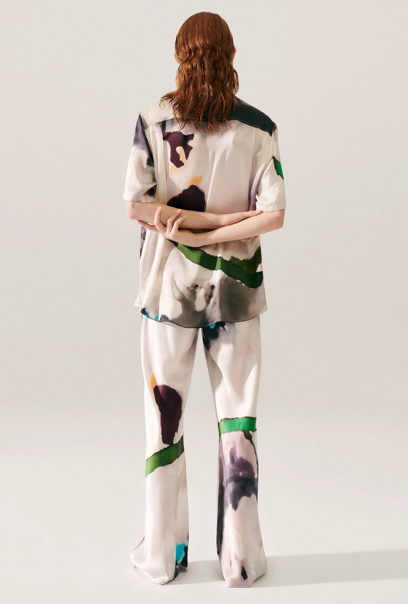 SHORT SLEEVE BOYFRIEND SHIRT PHOSPHATE sold by Silk Laundry product image thumbnail 3