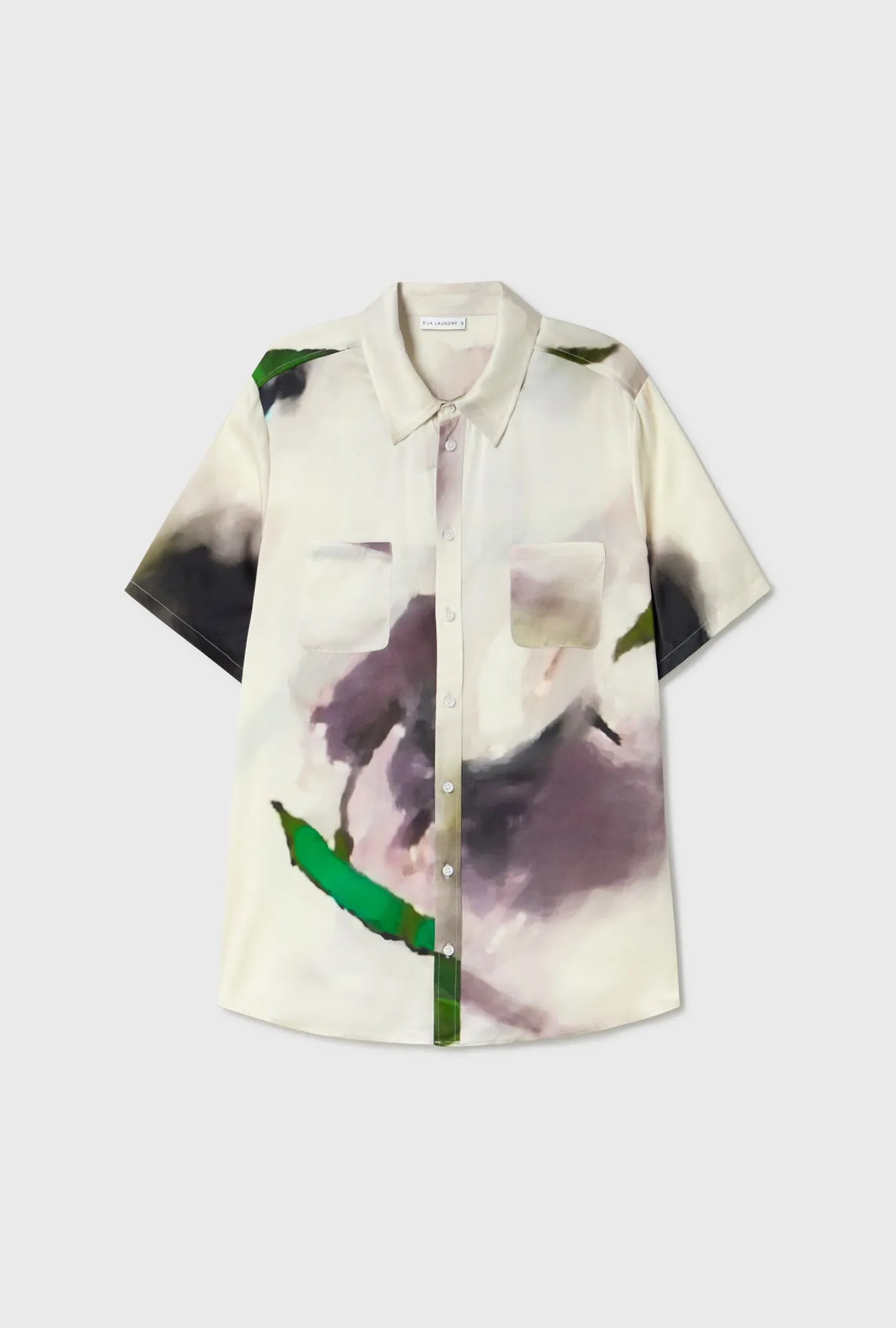 SHORT SLEEVE BOYFRIEND SHIRT PHOSPHATE sold by Silk Laundry product image thumbnail 2