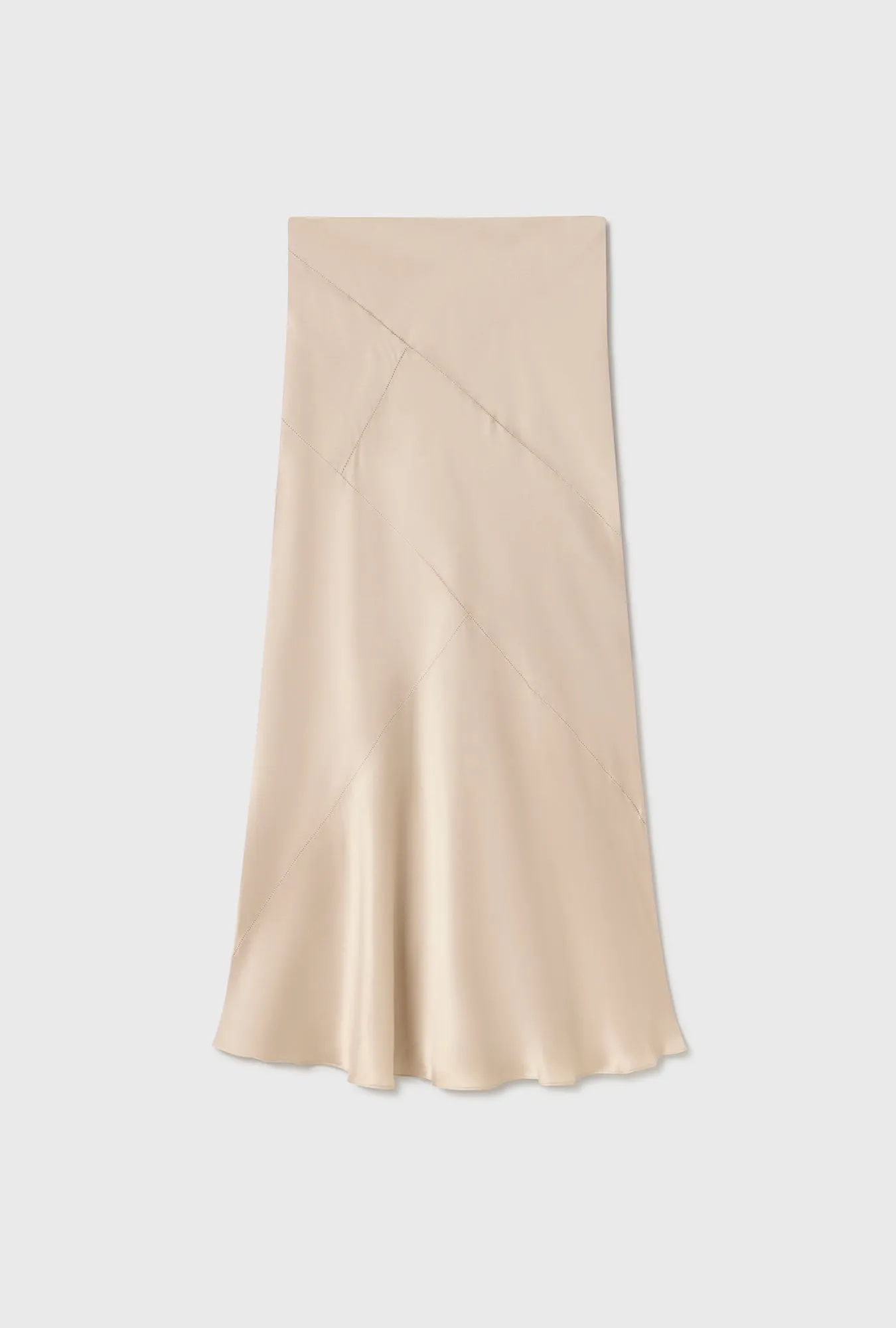 Splice Long Bias Cut Skirt Hazelnut sold by Silk Laundry product image thumbnail 2