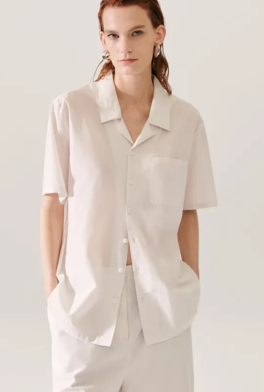 COTTON SILK CAMP SHIRT DUST sold by Silk Laundry