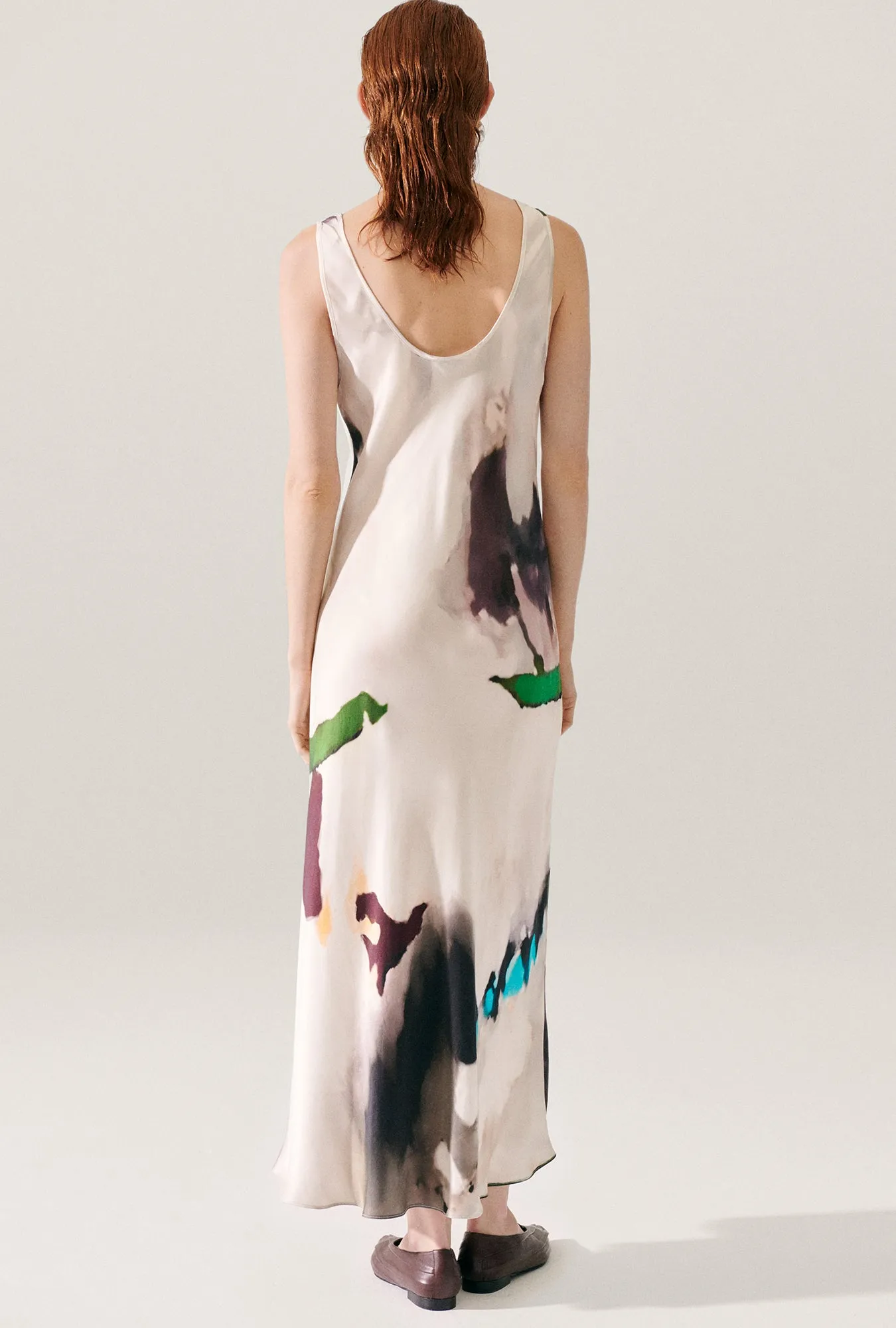 Scoop Neck Dress Phosphate sold by Silk Laundry product image thumbnail 3