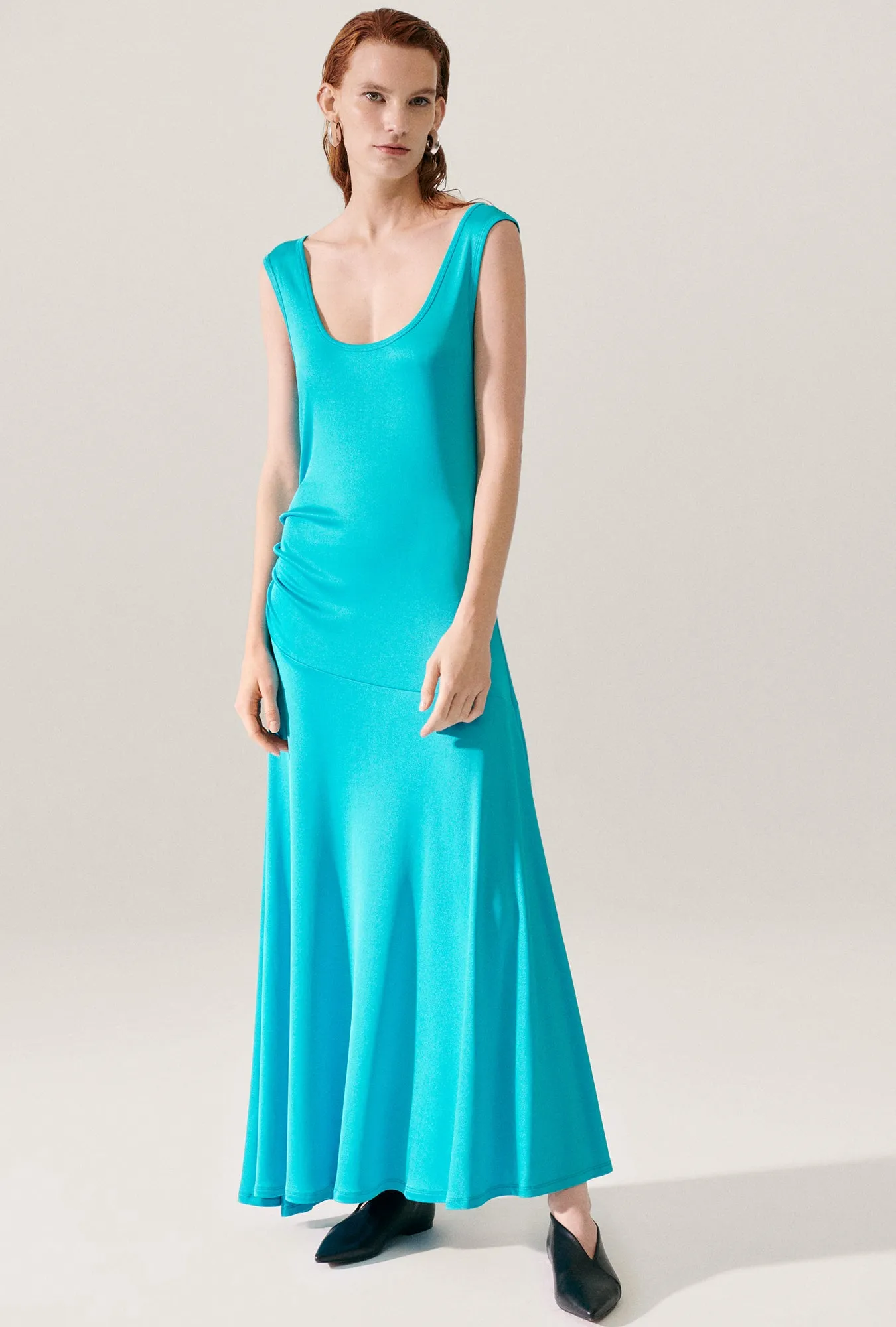 JERSEY SLEEVELESS DRESS OXYGEN sold by Silk Laundry