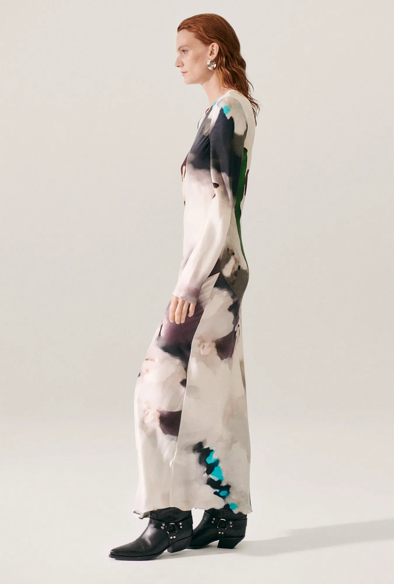 FULL SLEEVE BIAS DRESS PHOSPHATE sold by Silk Laundry product image thumbnail 4