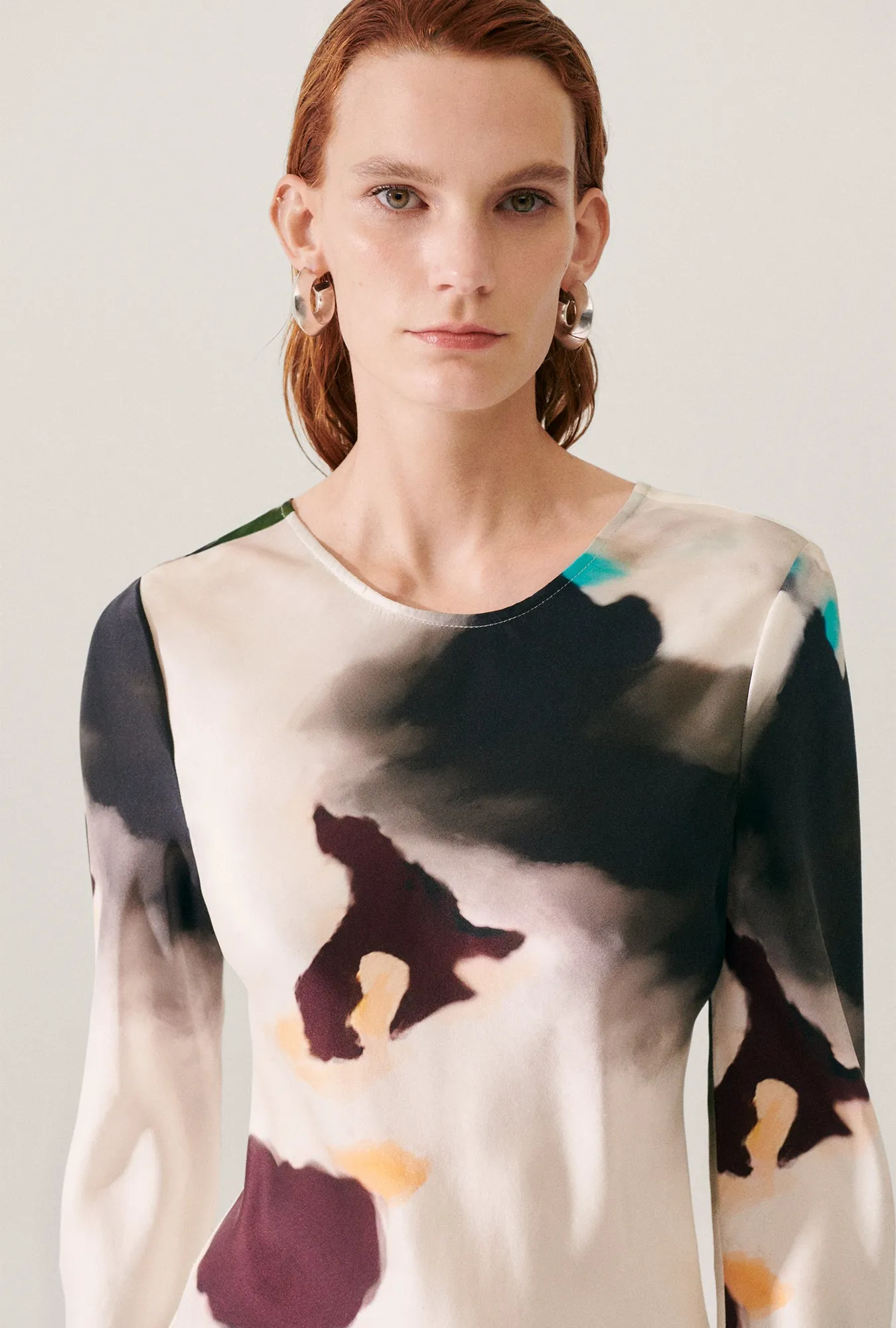 FULL SLEEVE BIAS DRESS PHOSPHATE sold by Silk Laundry product image thumbnail 5