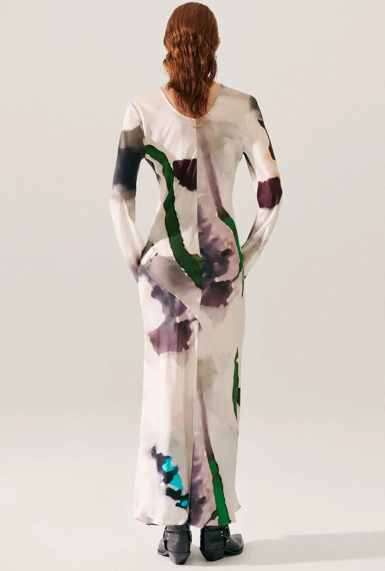 FULL SLEEVE BIAS DRESS PHOSPHATE sold by Silk Laundry product image thumbnail 3