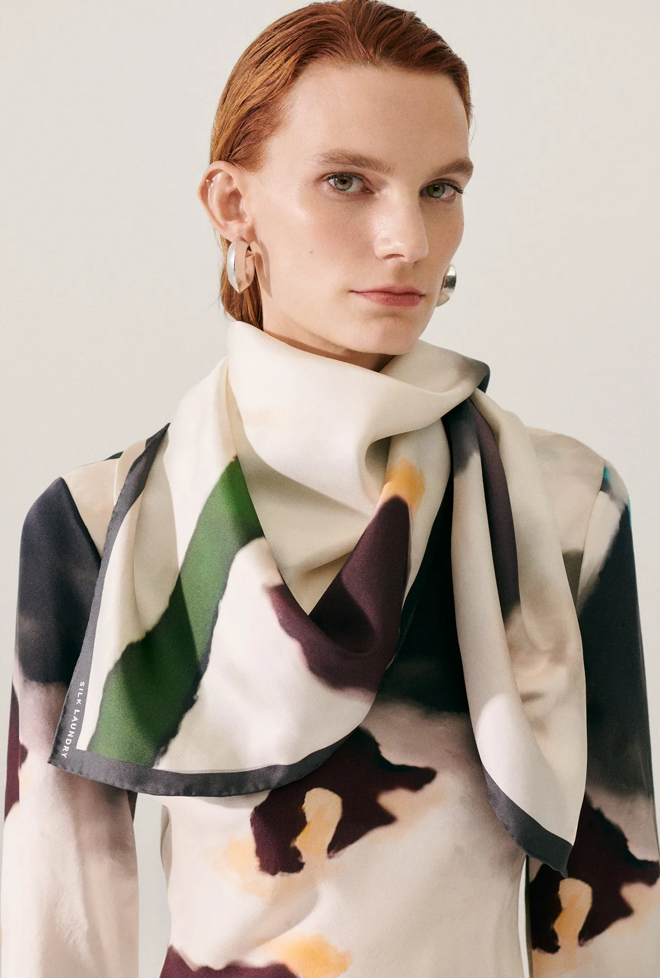 TWILL SCARF PHOSPHATE sold by Silk Laundry product image thumbnail 3