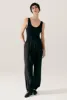 TWILL HAREM PANTS BLACK sold by Silk Laundry