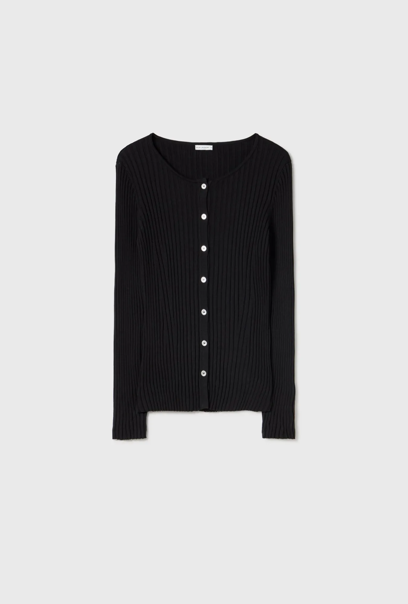RIBBED CARDIGAN BLACK sold by Silk Laundry product image thumbnail 2
