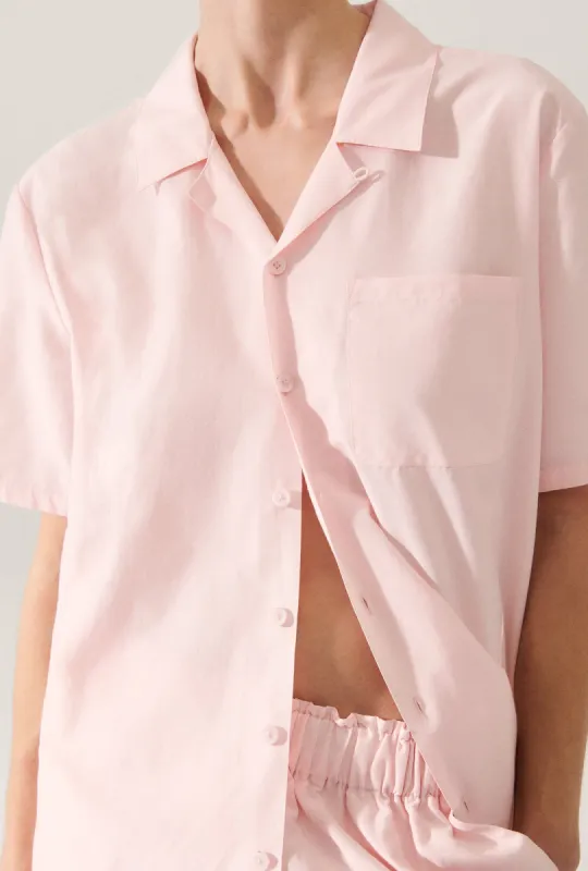 COTTON SILK CAMP SHIRT HYDROGEN sold by Silk Laundry