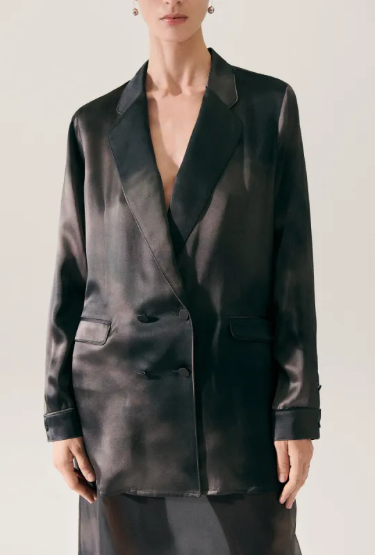 RELAXED BLAZER SMOKE sold by Silk Laundry