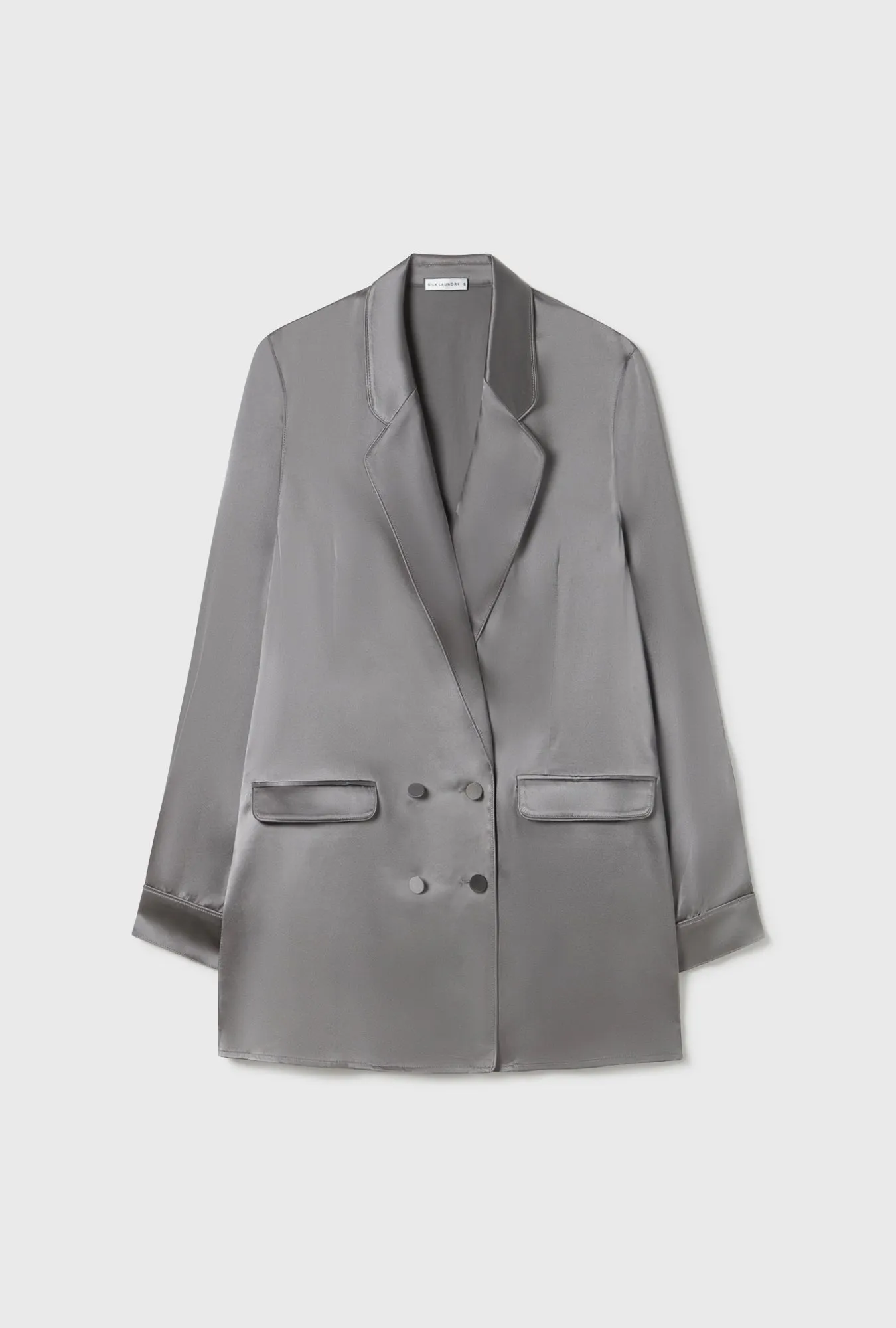 Relaxed Blazer Grey Pearl sold by Silk Laundry product image thumbnail 2