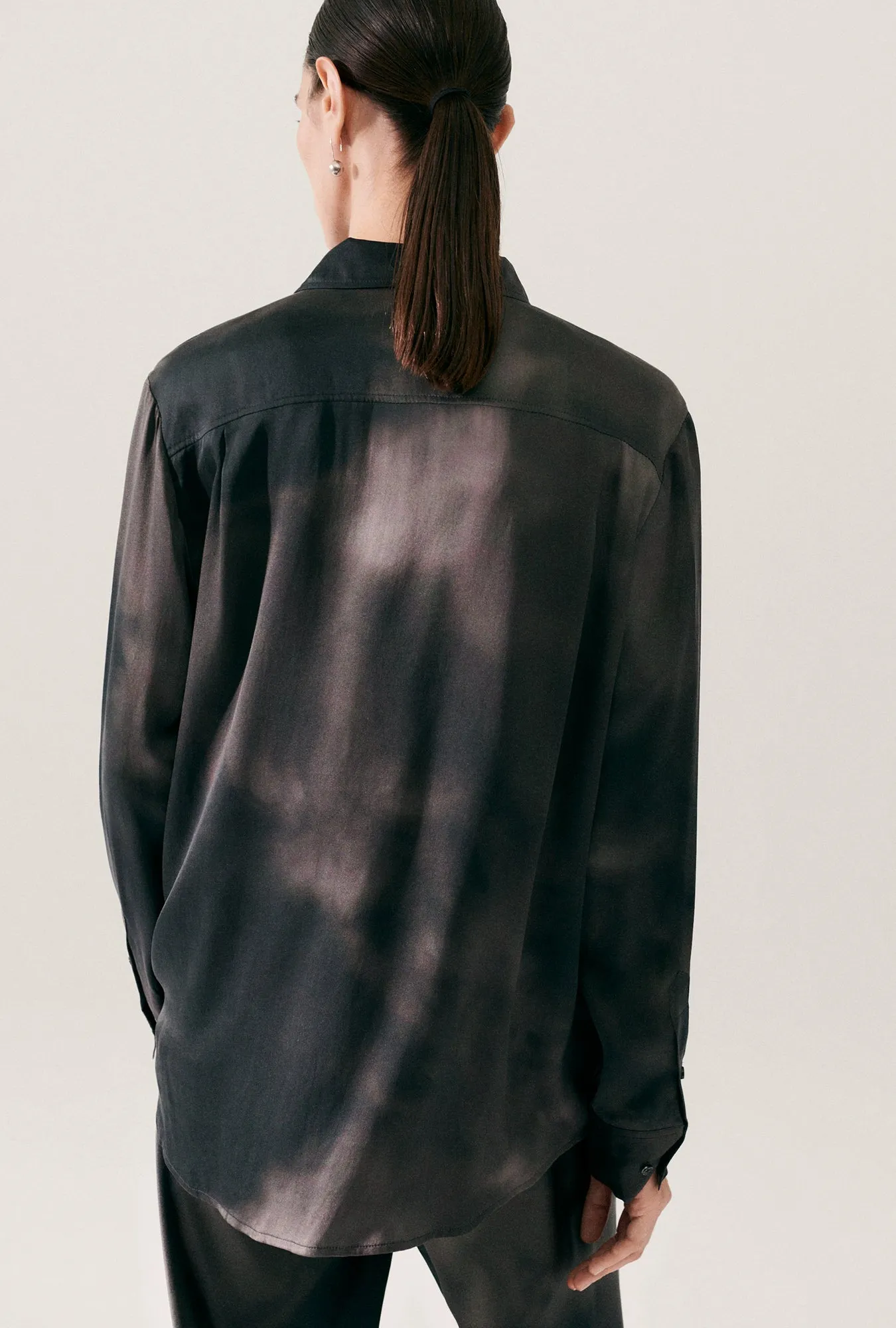 BOYFRIEND SHIRT SMOKE sold by Silk Laundry product image thumbnail 3