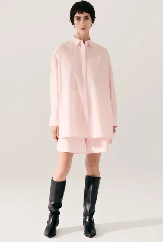 COTTON SILK MORNING SHIRT HYDROGEN sold by Silk Laundry