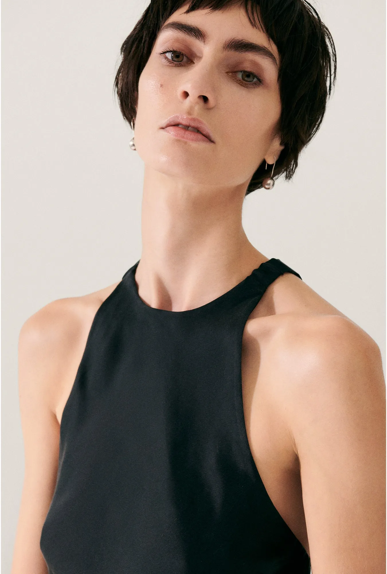 HIGH LOW DRESS BLACK sold by Silk Laundry product image thumbnail 5