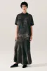 LONG BIAS CUT SKIRT SMOKE sold by Silk Laundry