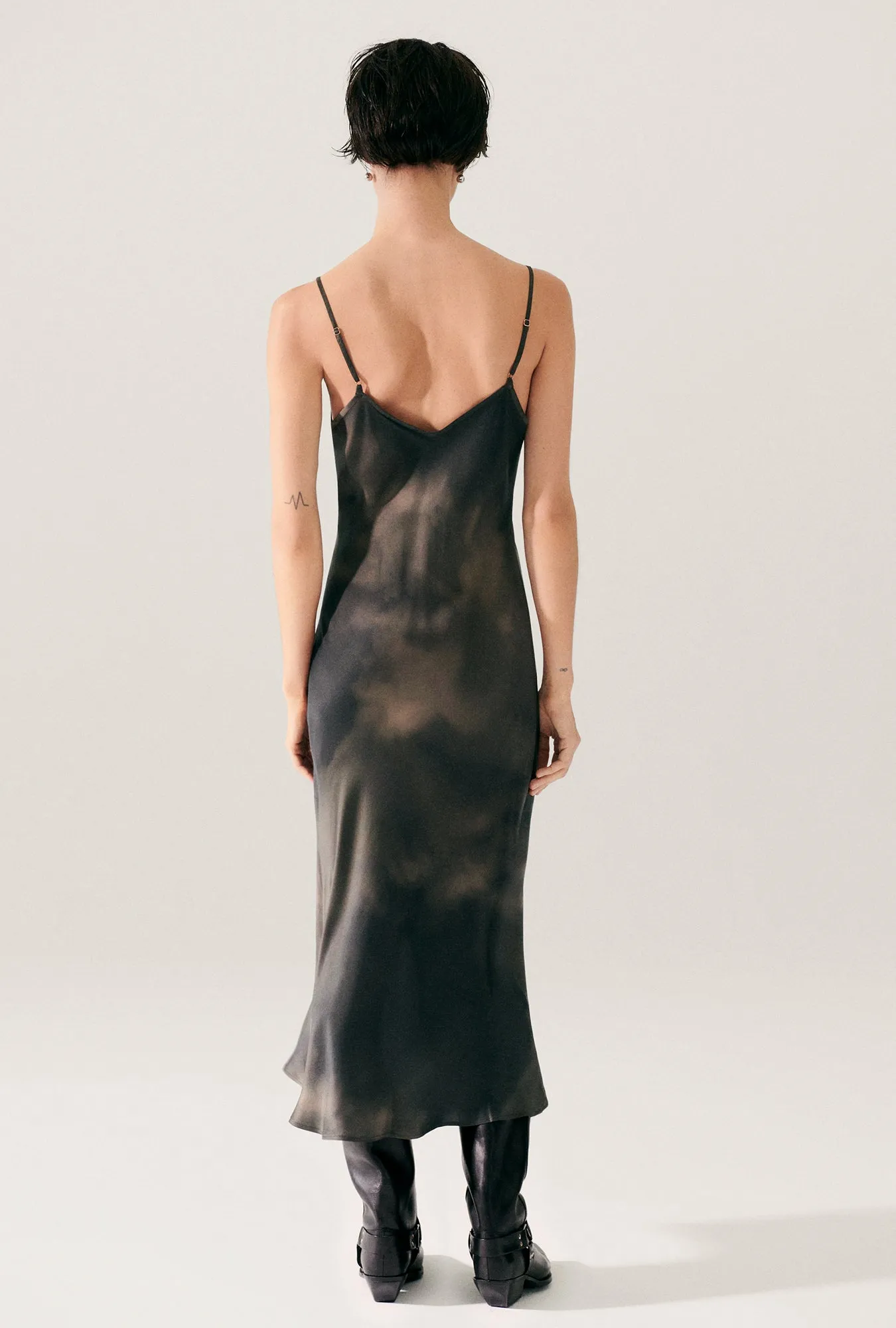 90S SLIP DRESS SMOKE sold by Silk Laundry product image thumbnail 3