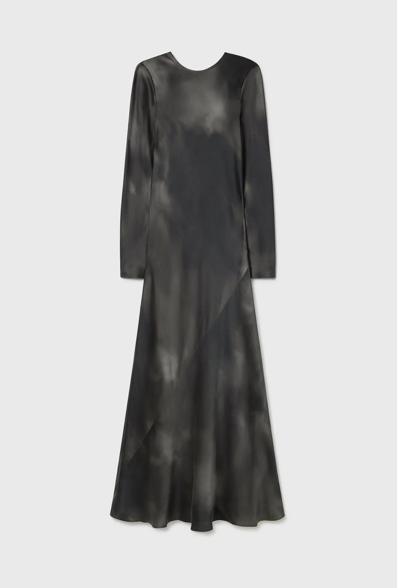 FULL SLEEVE BIAS DRESS SMOKE sold by Silk Laundry product image thumbnail 2