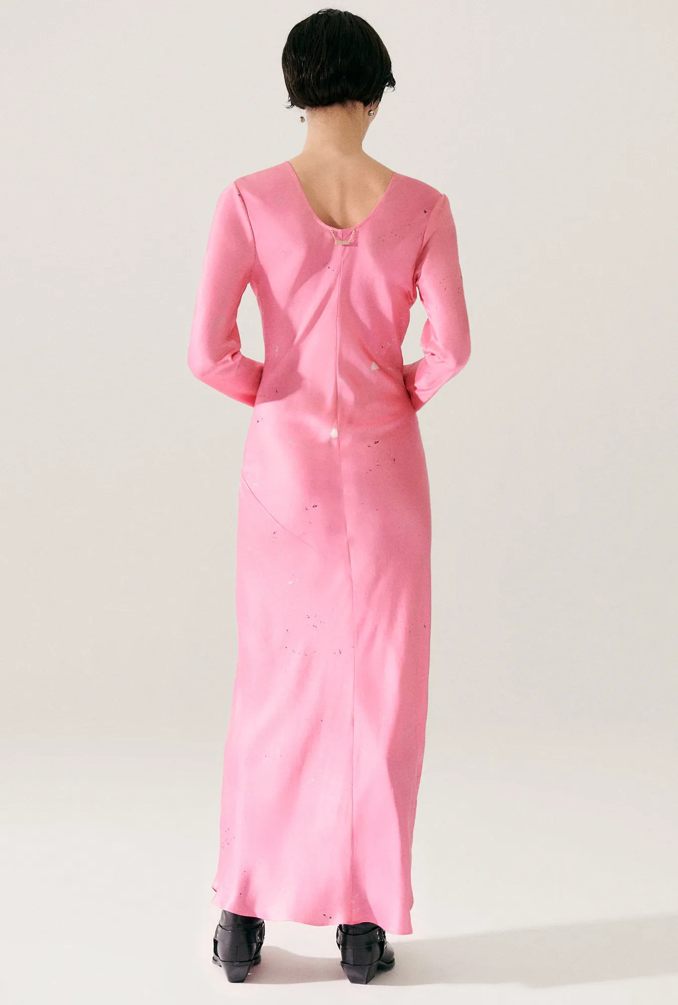 FULL SLEEVE BIAS DRESS HOG WASH sold by Silk Laundry product image thumbnail 3