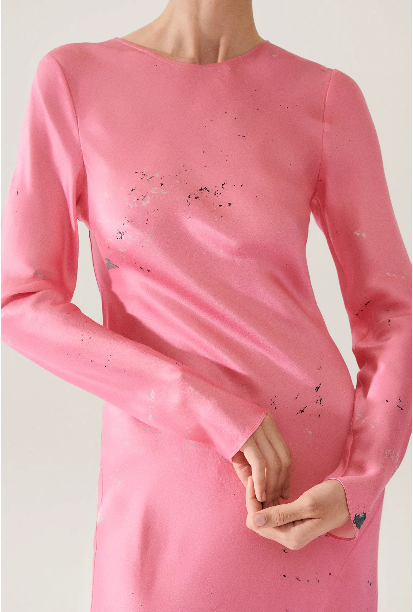 FULL SLEEVE BIAS DRESS HOG WASH sold by Silk Laundry product image thumbnail 5