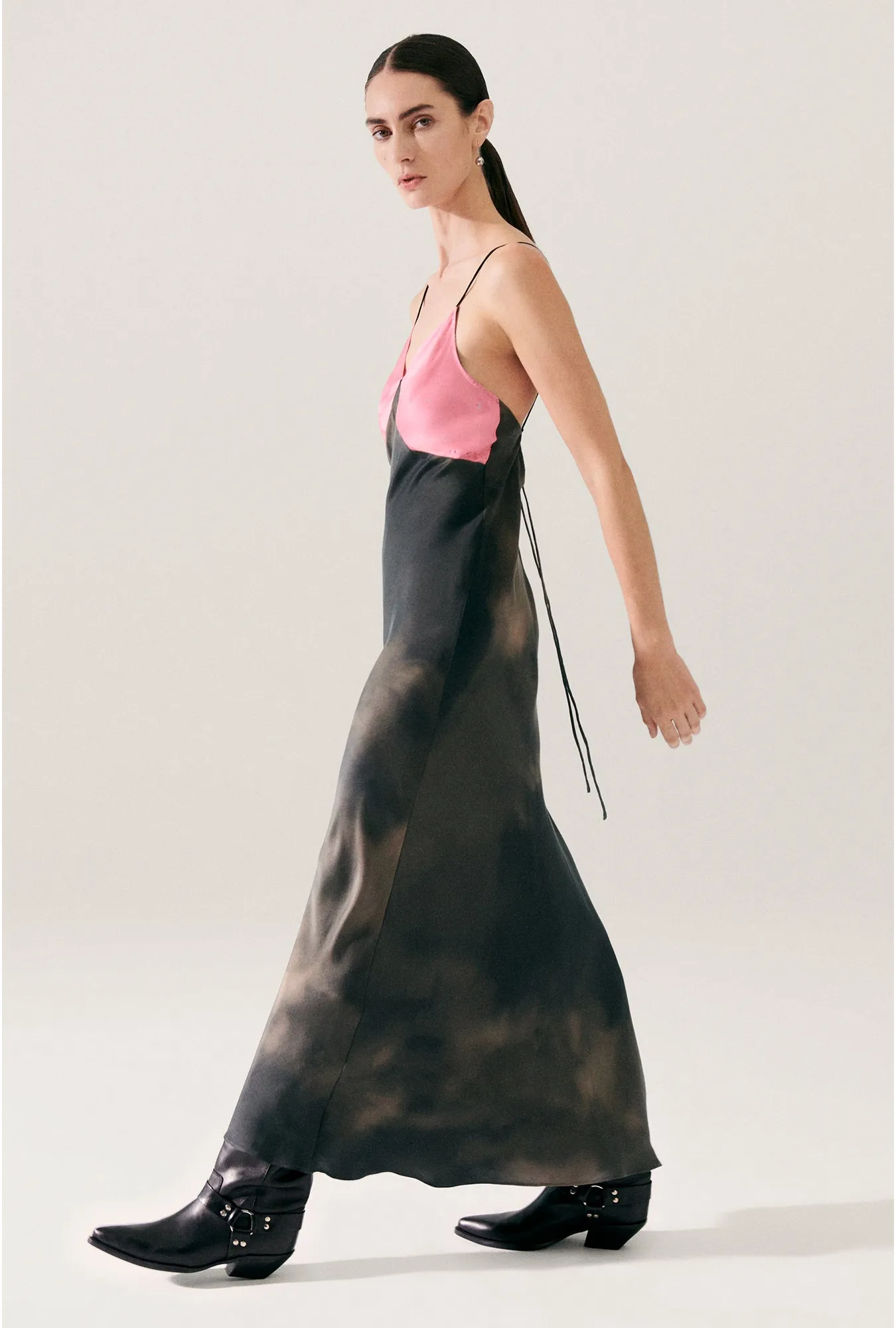 DECO ROULEAU DRESS SMOKE / HOG WASH sold by Silk Laundry product image thumbnail 3