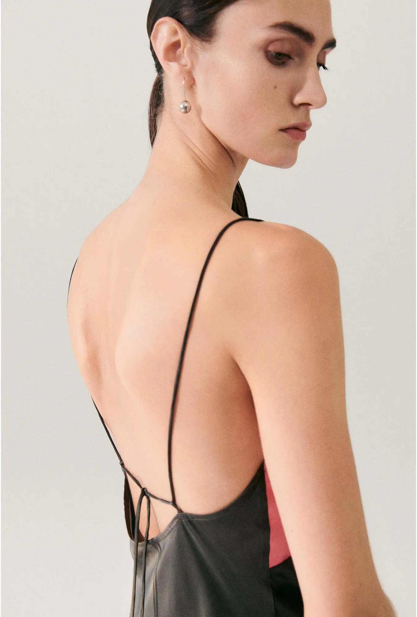 DECO ROULEAU DRESS SMOKE / HOG WASH sold by Silk Laundry product image thumbnail 5