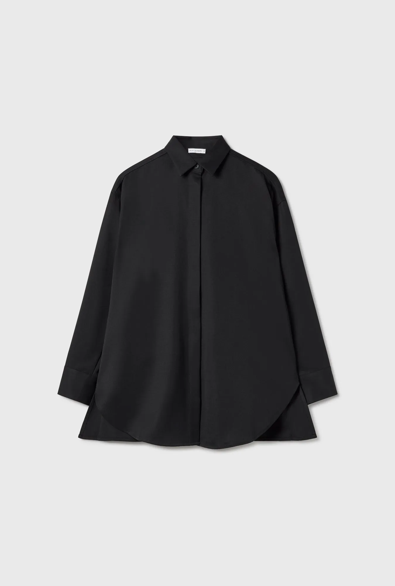WOOL OVERSHIRT BLACK sold by Silk Laundry product image thumbnail 2