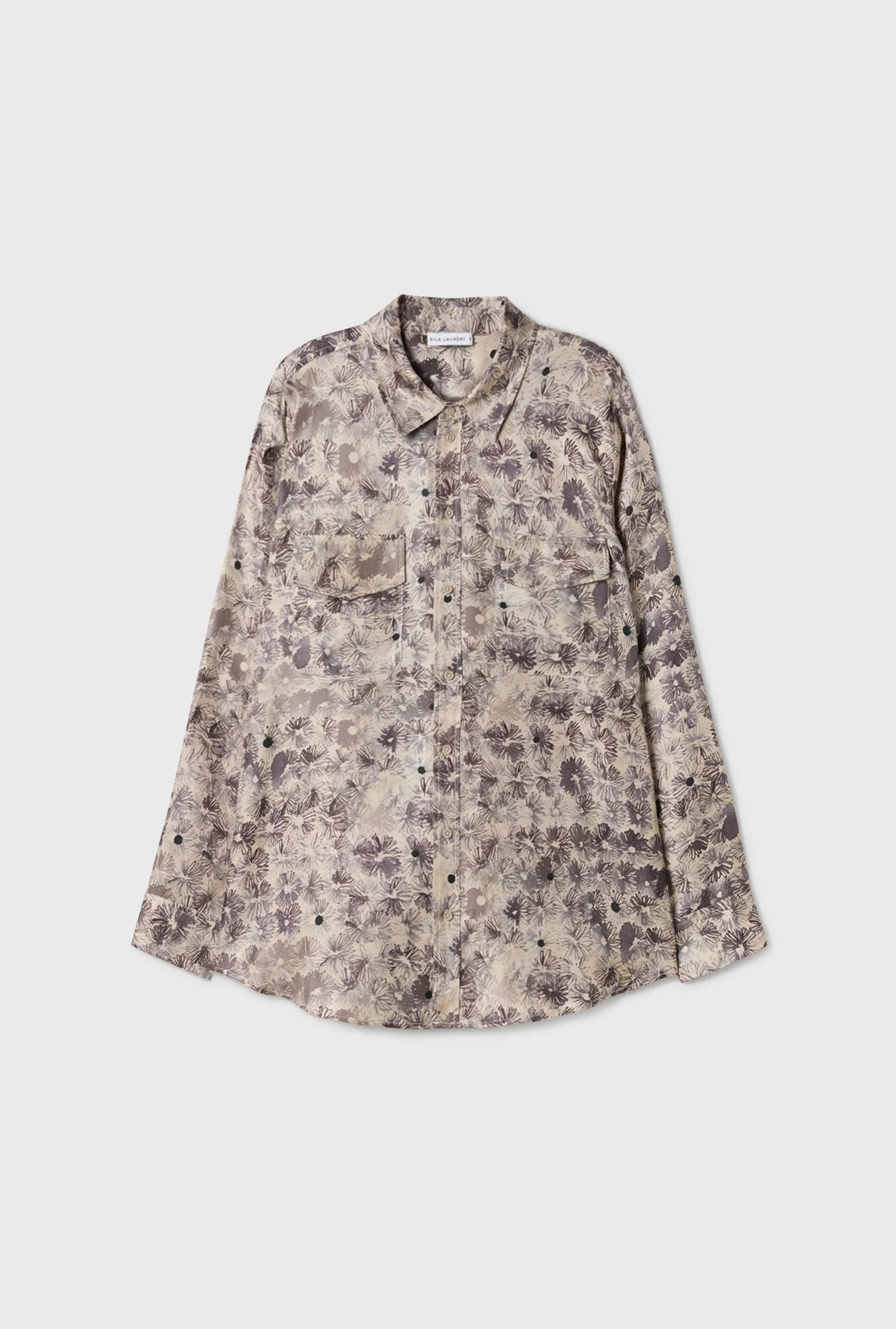 TWILL BOYFRIEND SHIRT ASTER FLORAL sold by Silk Laundry product image thumbnail 2