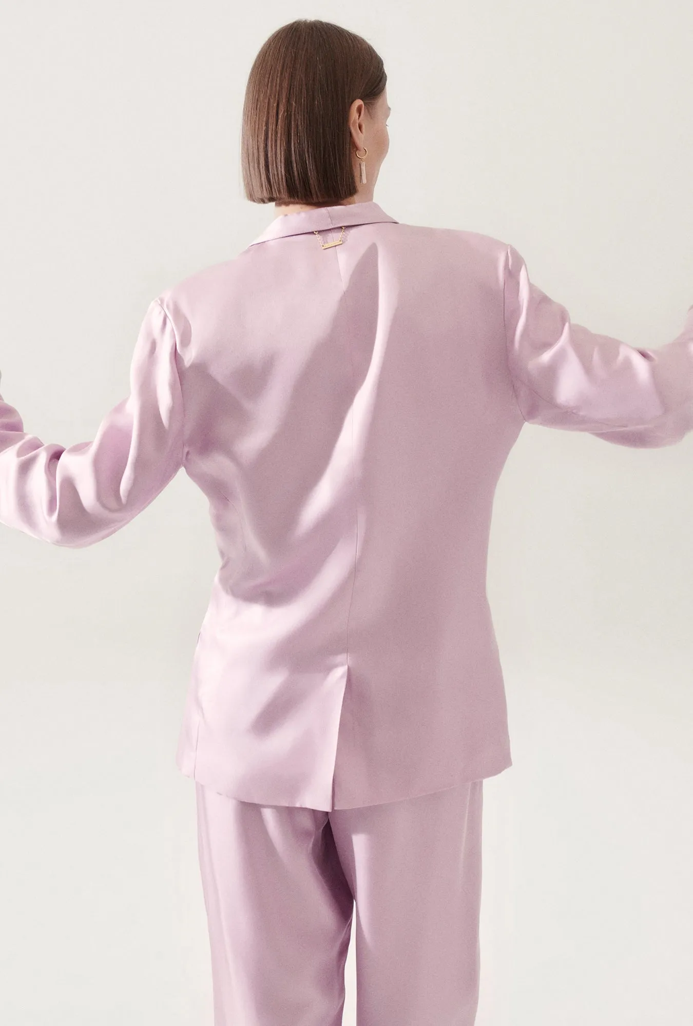 Twill Miami Blazer Lilac sold by Silk Laundry product image thumbnail 4