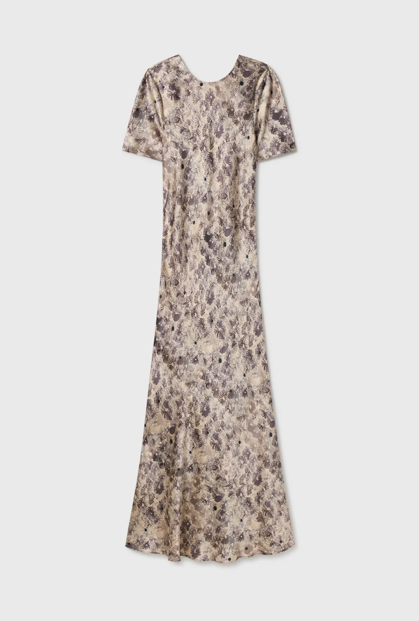 SHORT SLEEVE BIAS DRESS ASTER FLORAL sold by Silk Laundry product image thumbnail 2