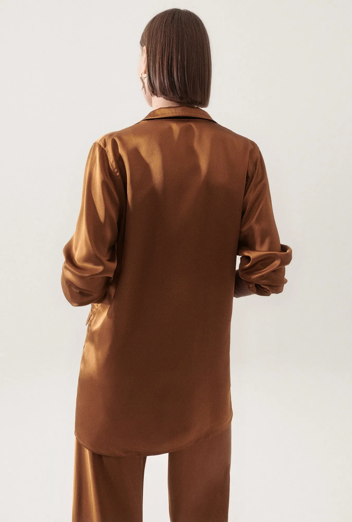 RELAXED BLAZER VAN DYKE BROWN sold by Silk Laundry product image thumbnail 4