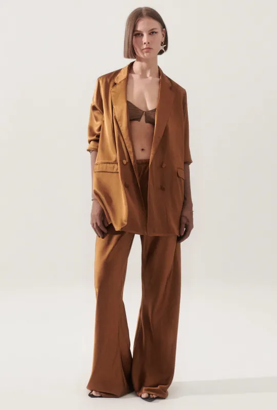 RELAXED BLAZER VAN DYKE BROWN sold by Silk Laundry