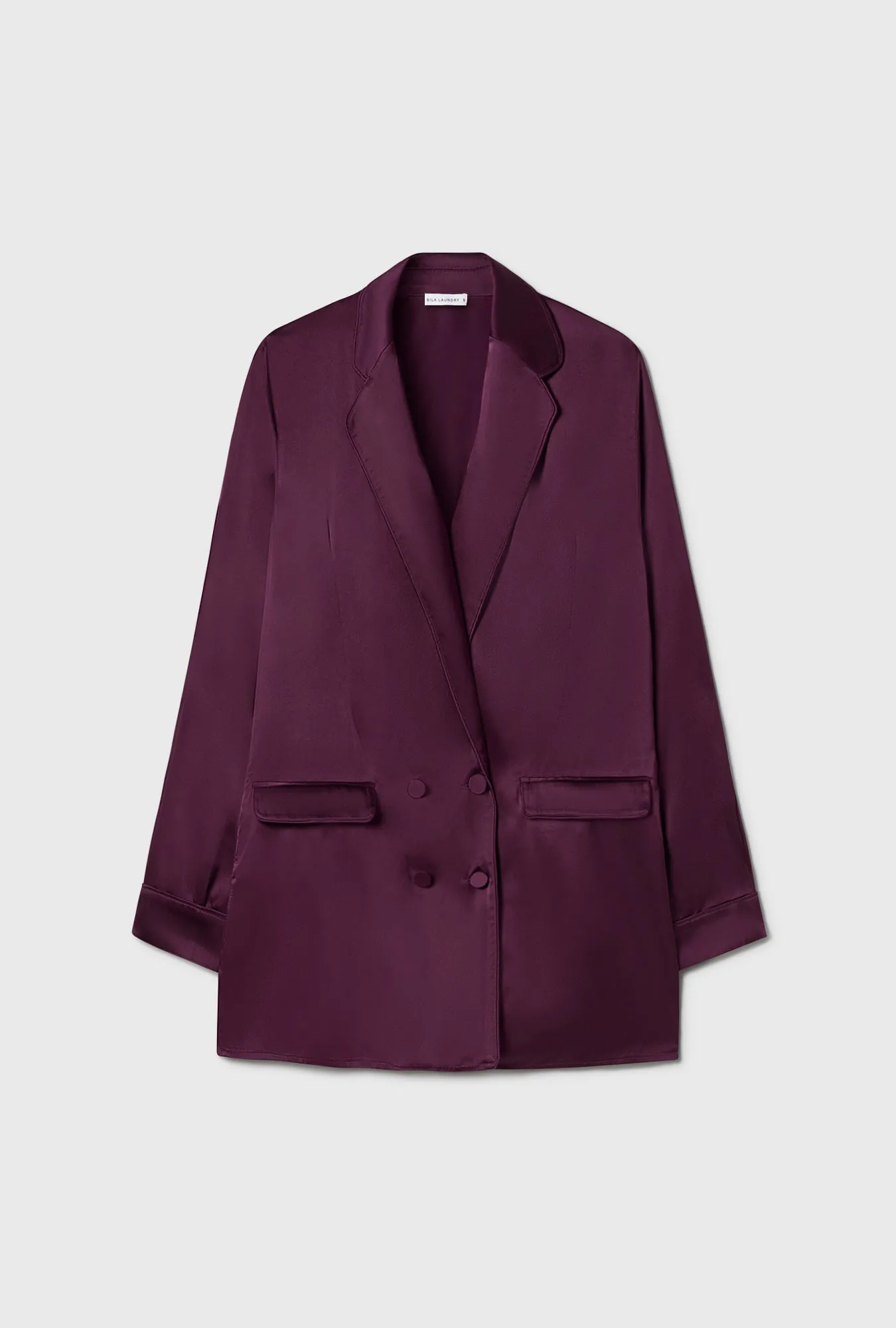 RELAXED BLAZER BLOOD PLUM sold by Silk Laundry product image thumbnail 2