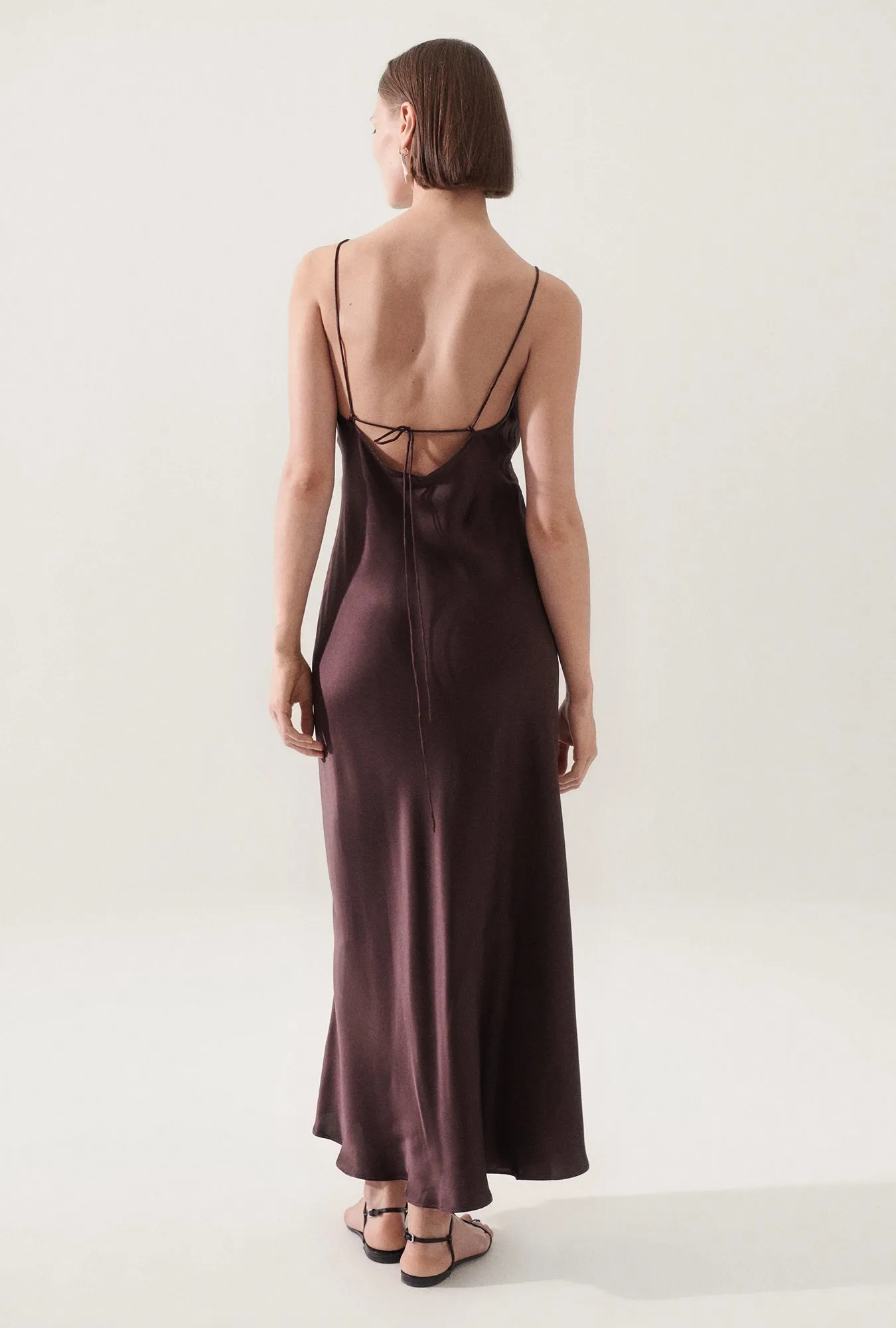 Deco Rouleau Dress Cacao sold by Silk Laundry product image thumbnail 4