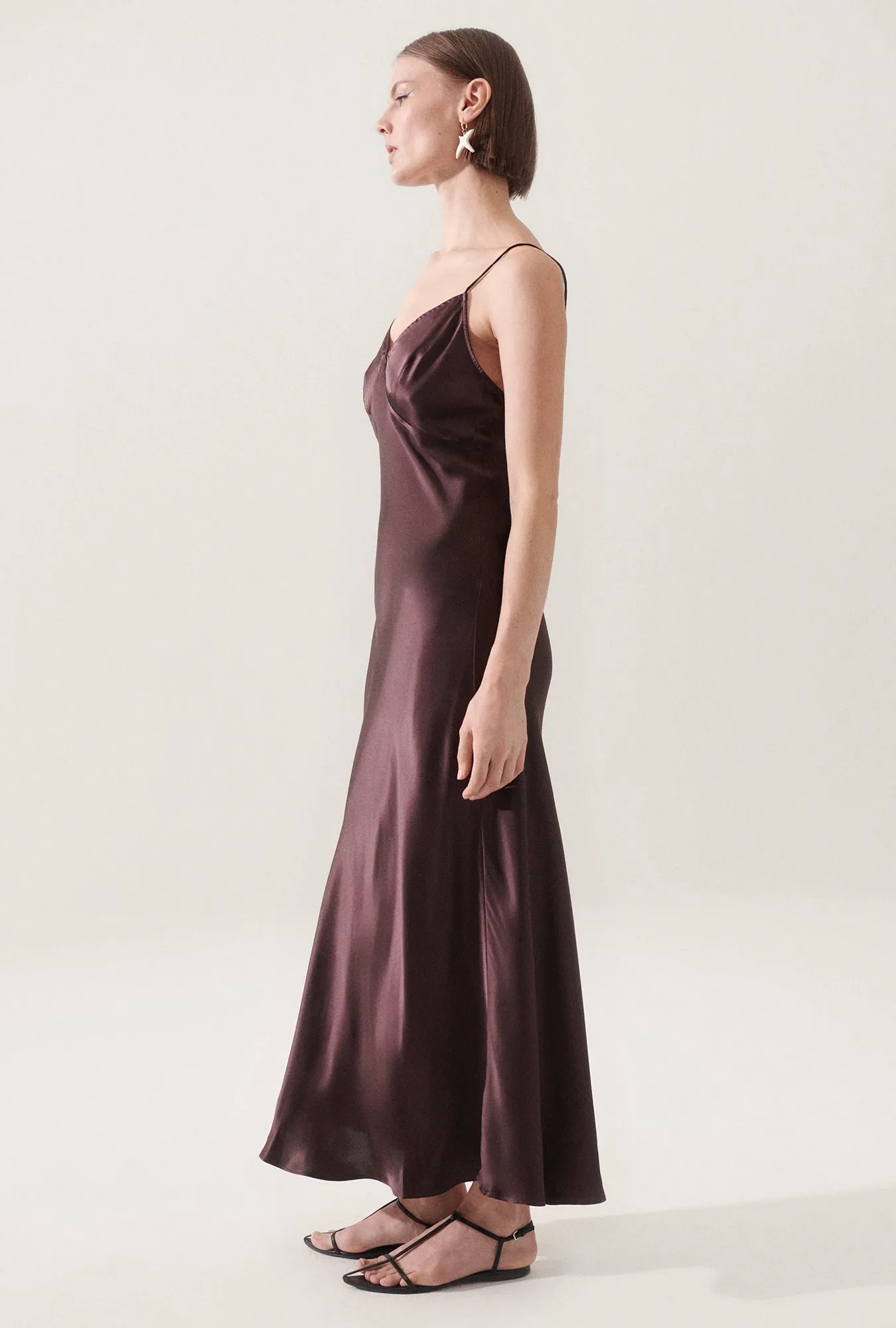 Deco Rouleau Dress Cacao sold by Silk Laundry product image thumbnail 3