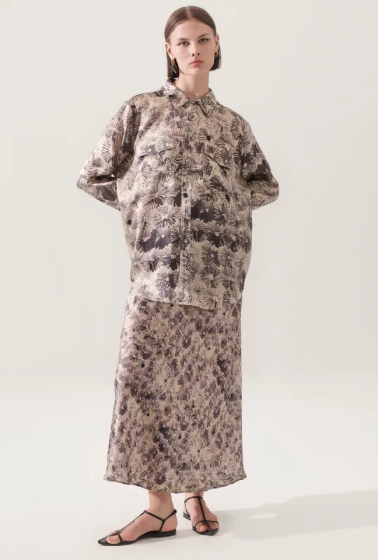 BOYFRIEND SHIRT ASTER FLORAL sold by Silk Laundry