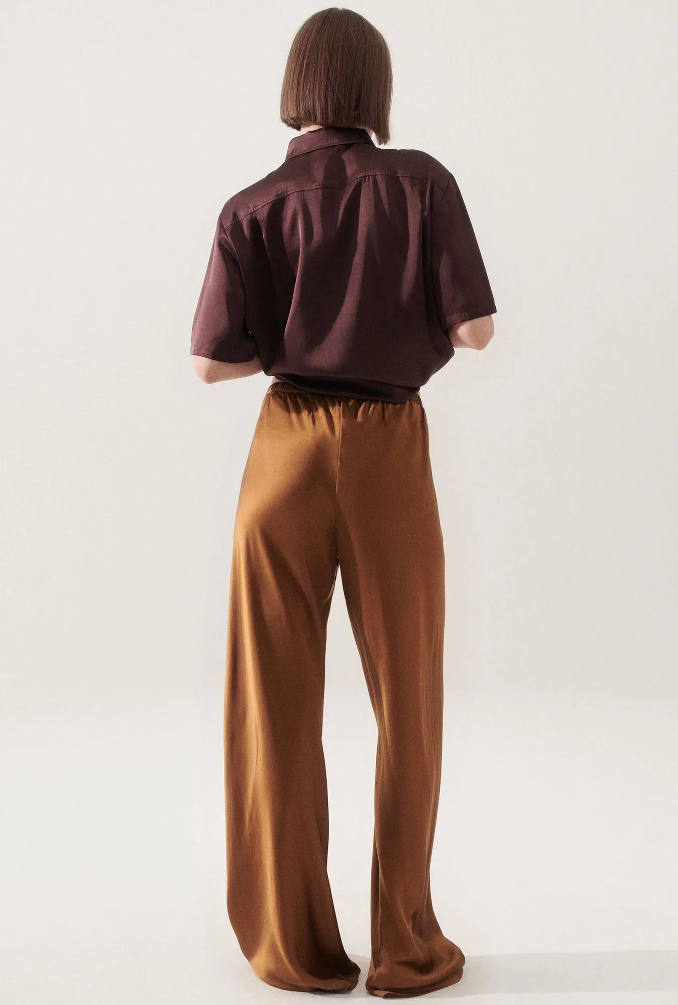 BIAS CUT PANTS VAN DYKE BROWN sold by Silk Laundry product image thumbnail 3