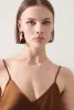 90S SLIP DRESS VAN DYKE BROWN sold by Silk Laundry