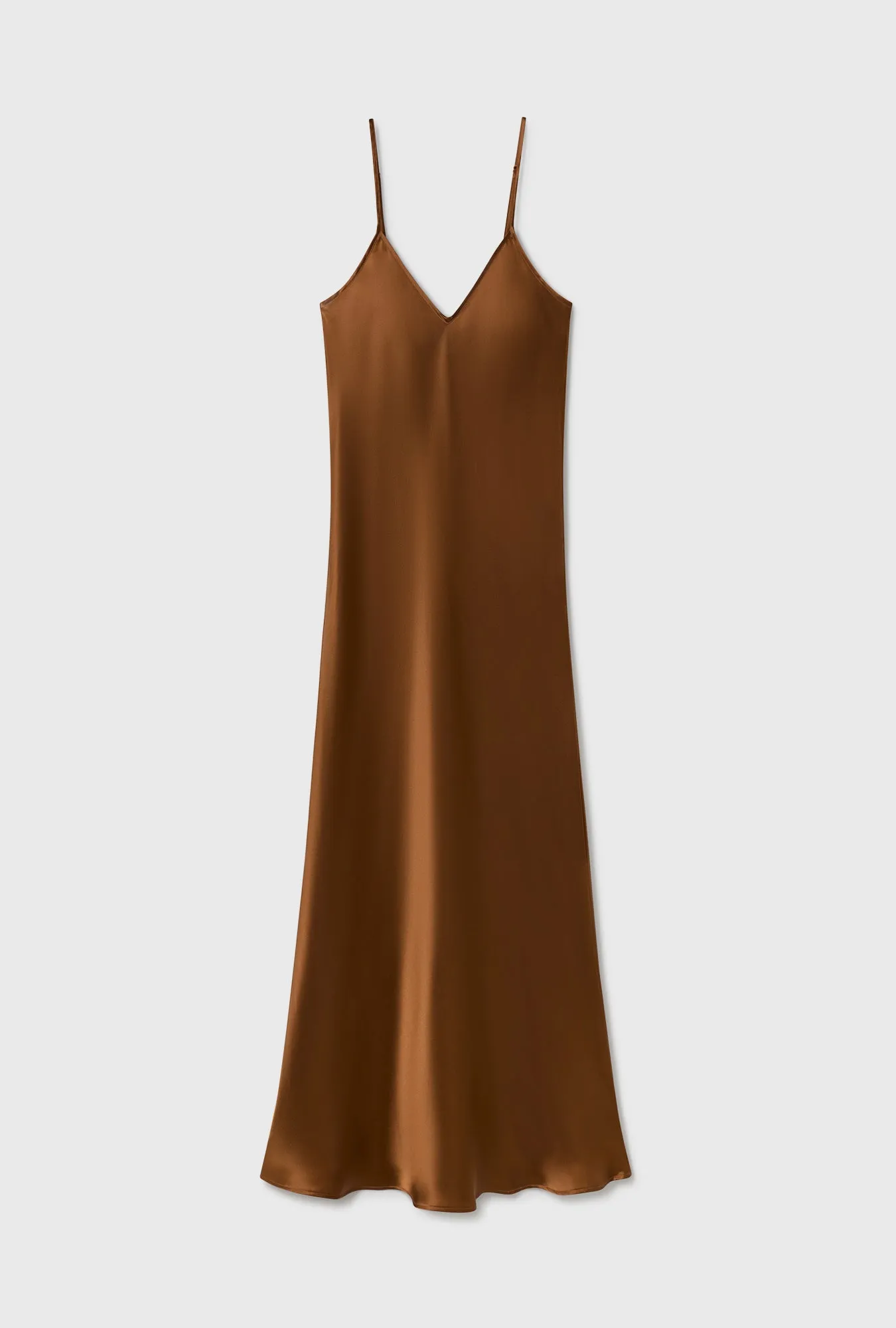 90S SLIP DRESS VAN DYKE BROWN sold by Silk Laundry product image thumbnail 2