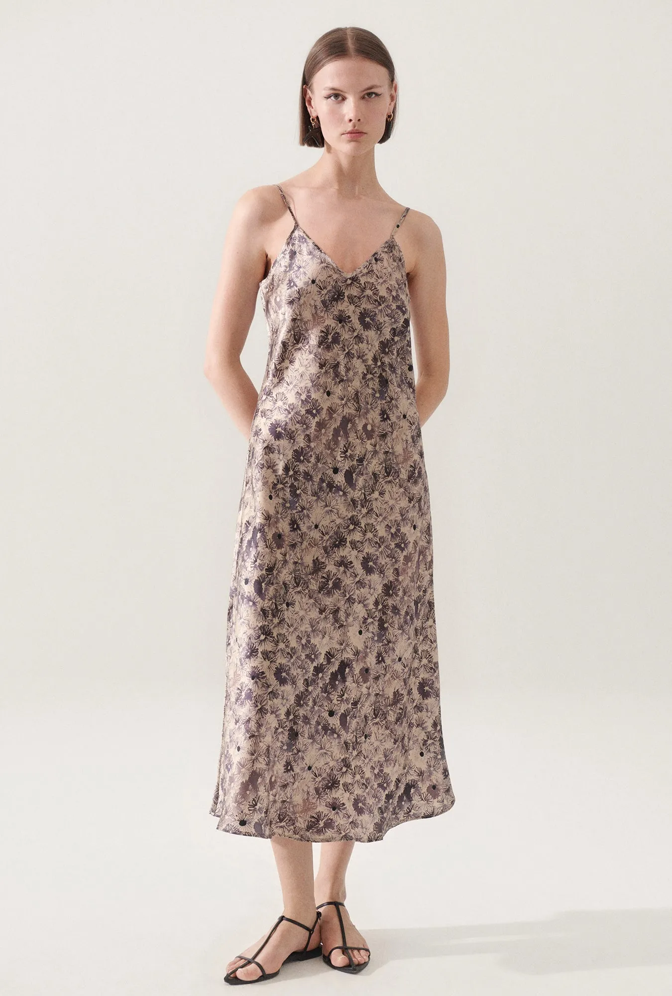 90S SLIP DRESS ASTER FLORAL sold by Silk Laundry