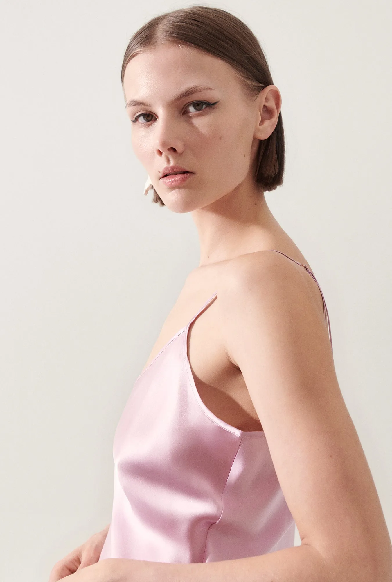 BIAS CUT CAMI LILAC sold by Silk Laundry product image thumbnail 4