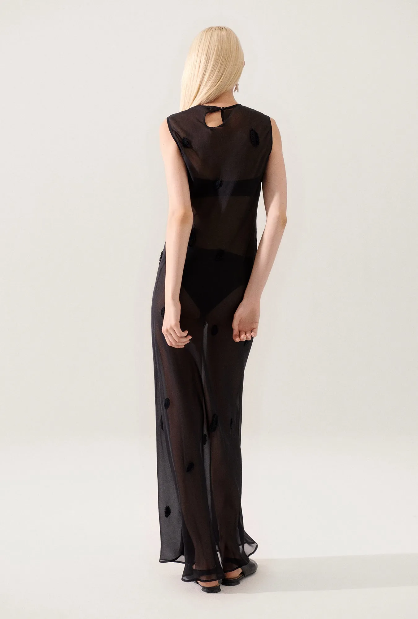 Feather Dress Black sold by Silk Laundry product image thumbnail 3