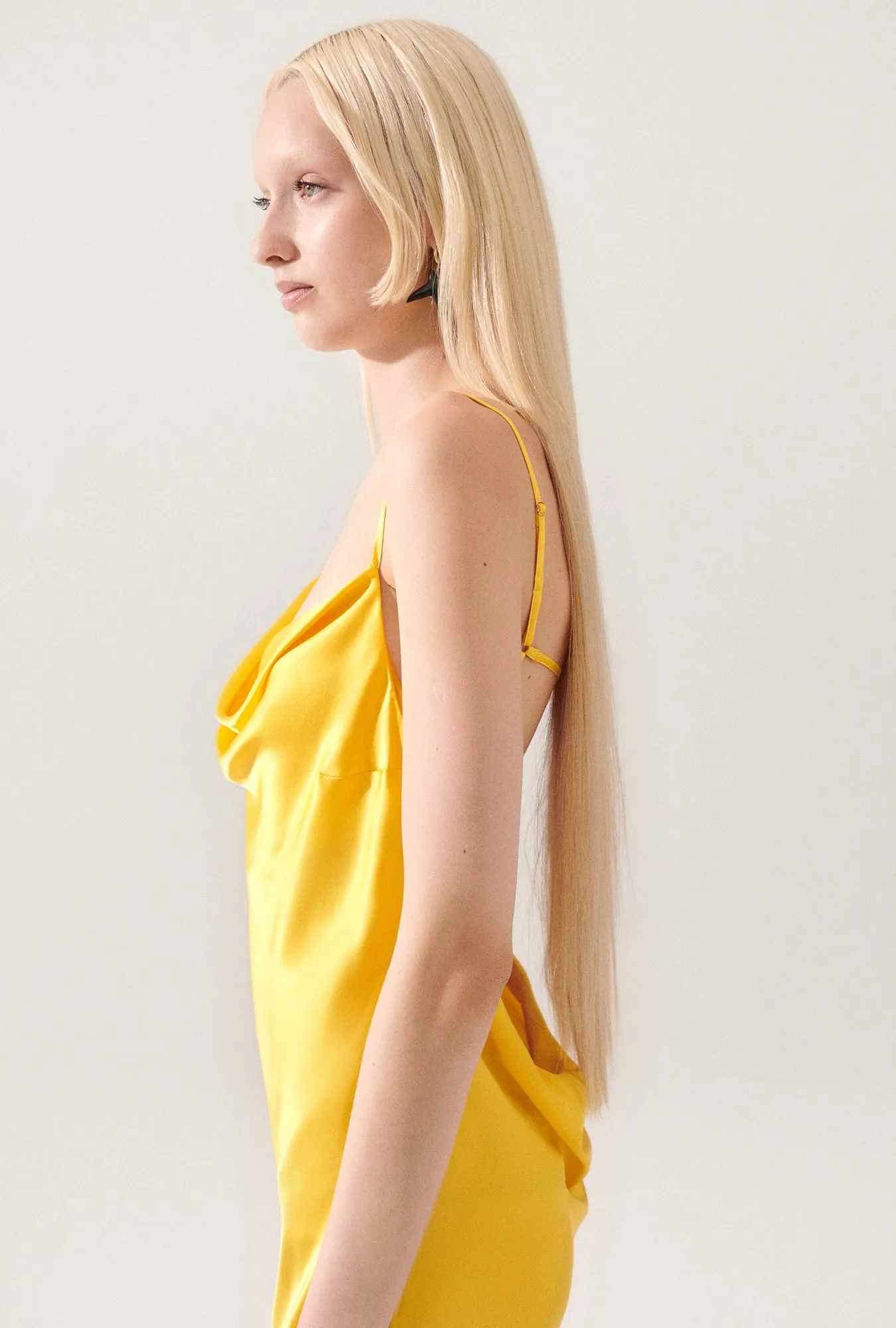 CARRIE DRESS MARIGOLD sold by Silk Laundry product image thumbnail 5