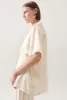 CAMP SHIRT BLANKET STITCH OFF-WHITE sold by Silk Laundry