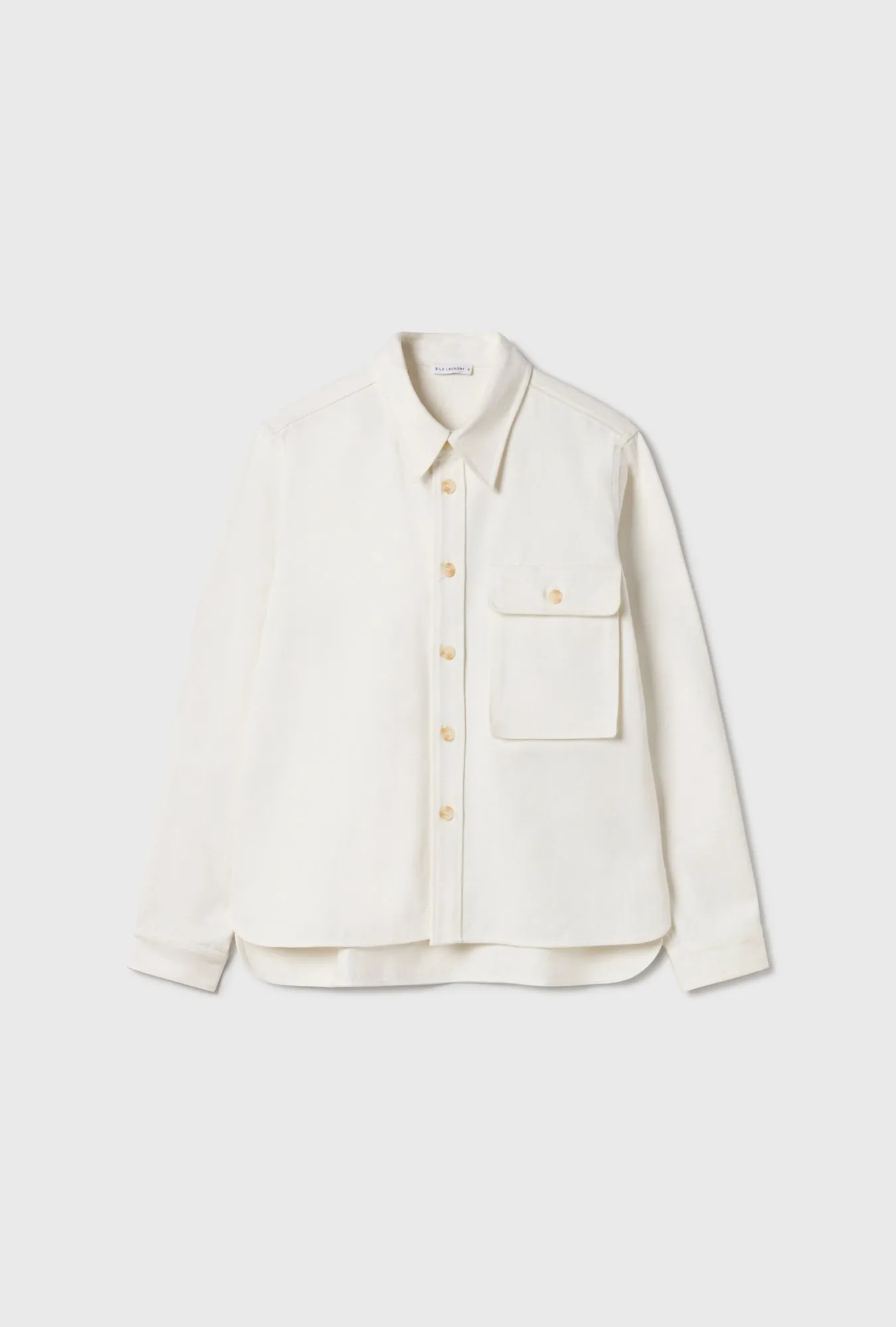 CANVAS OVERSHIRT MILK sold by Silk Laundry product image thumbnail 2