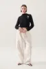CANVAS CARGO PANTS NATURAL sold by Silk Laundry
