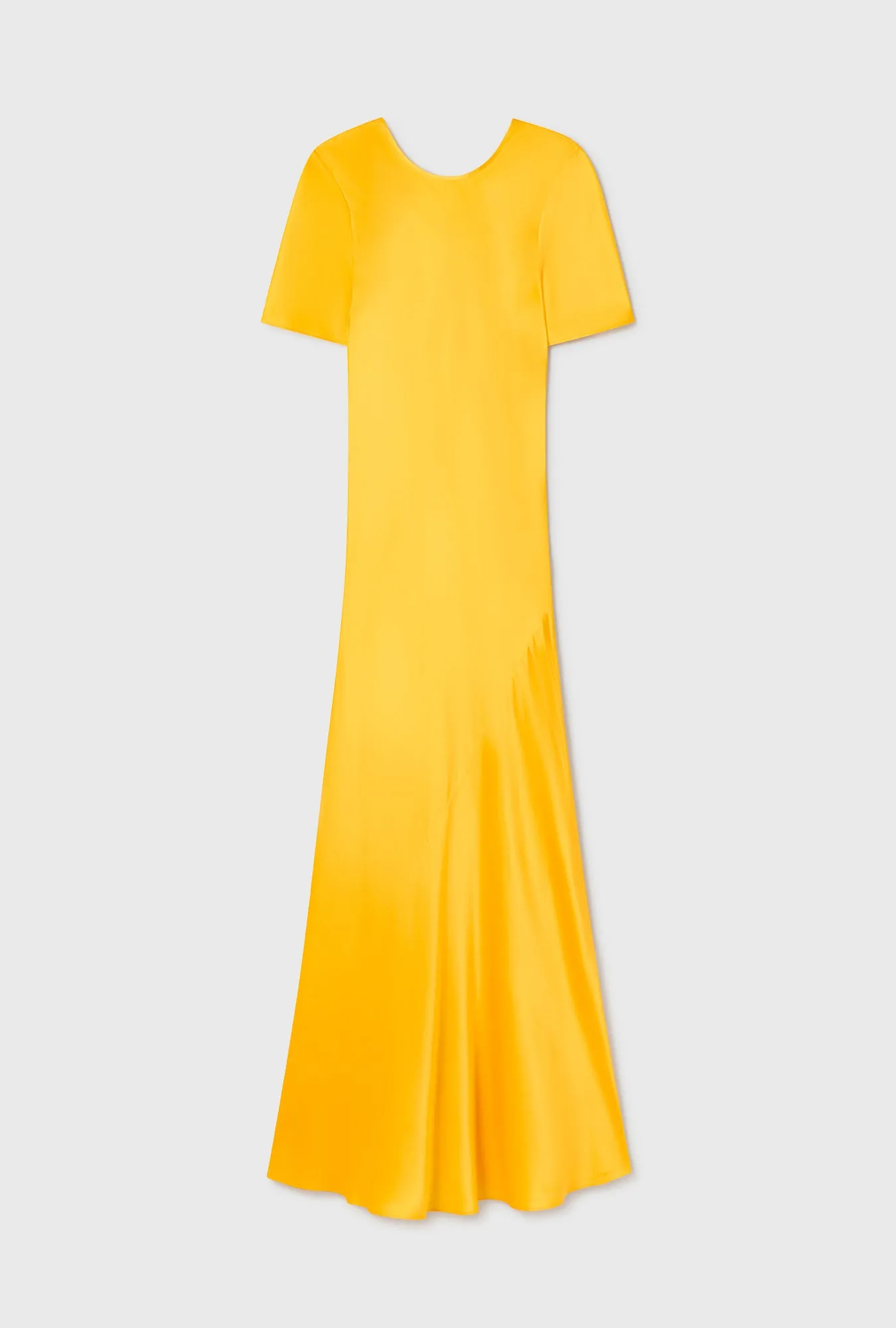 SHORT SLEEVE BIAS DRESS MARIGOLD sold by Silk Laundry product image thumbnail 2